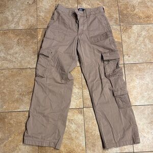 Hollister ultra high rise baggy cargo pants size 4R